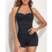 Women's Boyleg One - Piece Swimsuit – Sporty, Chic & Full Coverage for Beach and Pool - Monsta Online