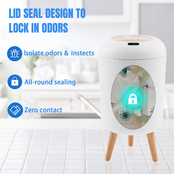 Smart Automatic Trash Can with Motion Sensor for Effortless Waste Disposal - Monsta Online