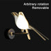 Luxurious Golden Bird Wall Sconce Lamp for Sophisticated Home Décor - Monsta Online