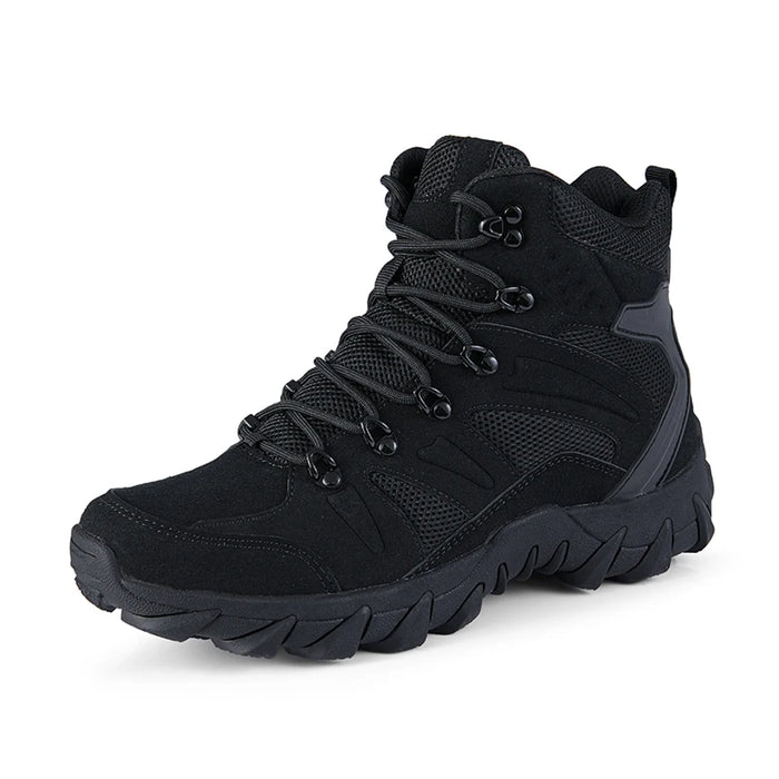 PHERON Tactical Combat Boots – Men's Breathable Leather Lace - Up Hiking Boots - Monsta Online
