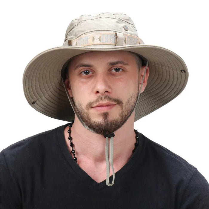 Sun Protection Wide Brim Sun Hat for Man - Hiking, Fishing and Beach Hat - Monsta Online