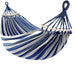 Luxury Canvas Double Hammock – Anti - Roll Design with Curved Wooden Spreader Bars & Carry Bag - Monsta Online