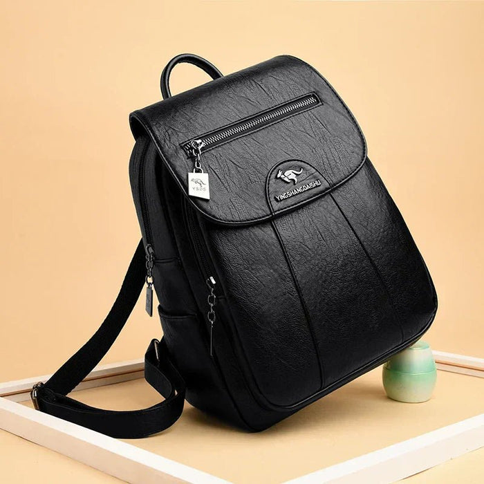 Women's Large Leather Backpack – Anti - Theft, Spacious & Stylish Travel & Everyday Bag - Monsta Online