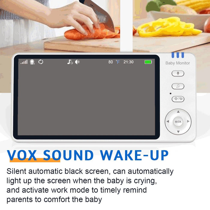 Smart 5" Video Baby Monitor with Two - Way Audio and Night Vision - Monsta Online