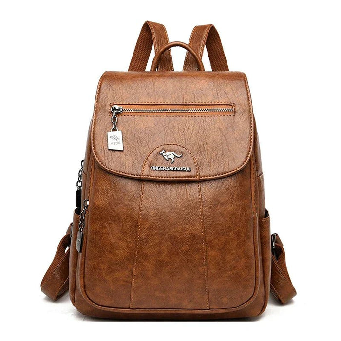 Women's Large Leather Backpack – Anti - Theft, Spacious & Stylish Travel & Everyday Bag - Monsta Online
