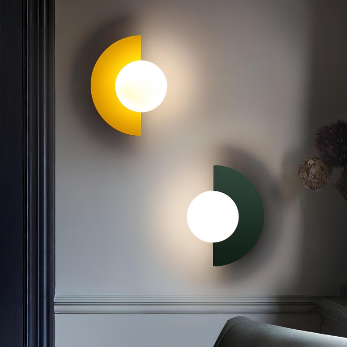 Everest Nordic Semicircle Wall Lamp – Minimalist LED Sconce for Bedroom, Hallway & Living Room - Monsta Online