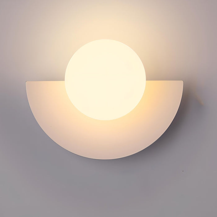 Everest Nordic Semicircle Wall Lamp – Minimalist LED Sconce for Bedroom, Hallway & Living Room - Monsta Online