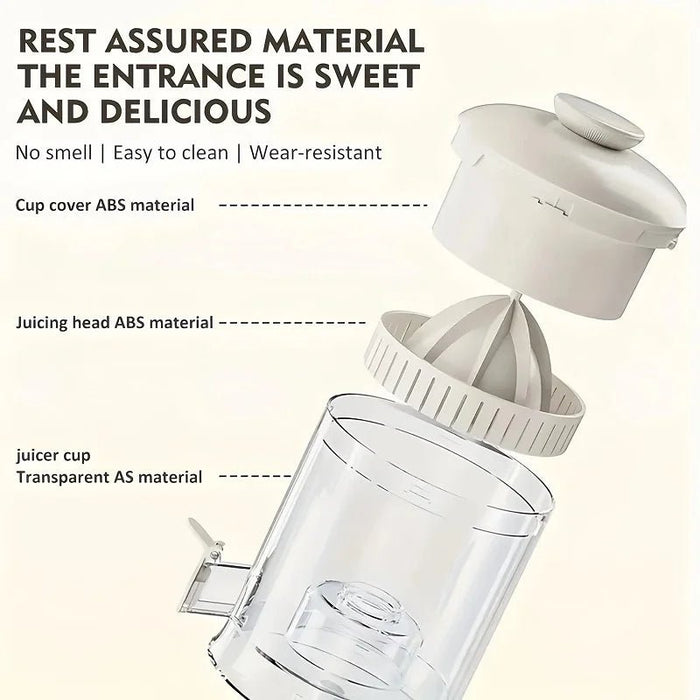 Compact Wireless Orange Juicer 1500mAh Fresh Juice Anytime - Monsta Online