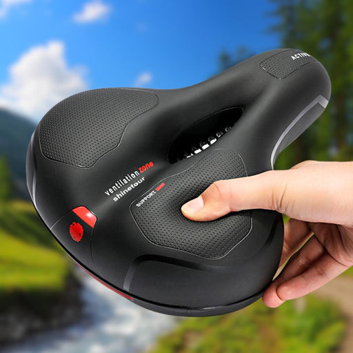 Premium Comfort Bike Seat with Safety Rear Light and Protective Cover – Pain - Free Ride - Monsta Online