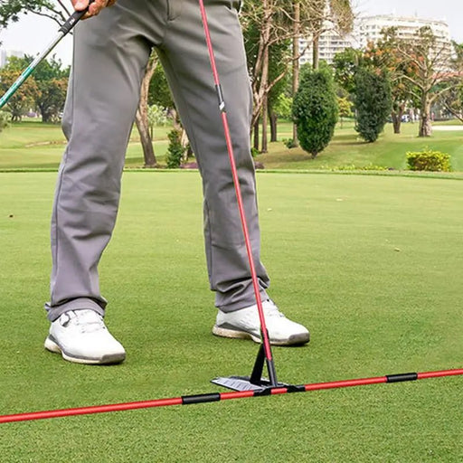 Golf Alignment Rod Trainer with Swing Practice Plate and Posture Correction Aid - Monsta Online