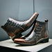 Samuel Leather Dress Boots – Men's Full - Grain Brogue Lace - Up Boots - Monsta Online