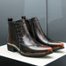 Samuel Leather Dress Boots – Men's Full - Grain Brogue Lace - Up Boots - Monsta Online