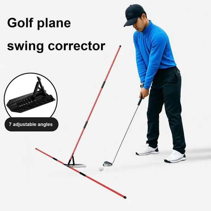 Golf Alignment Rod Trainer with Swing Practice Plate and Posture Correction Aid - Monsta Online