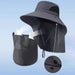Premium UV Protection Sun Bucket Hat with Neck Flap for Outdoor Adventures - Monsta Online
