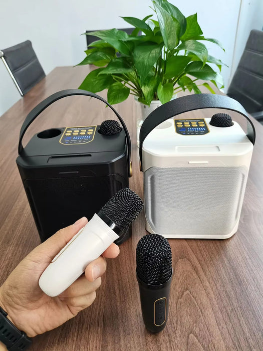 Portable High - Power Karaoke Party Speaker with 360° Stereo and Dual Mics - Monsta Online