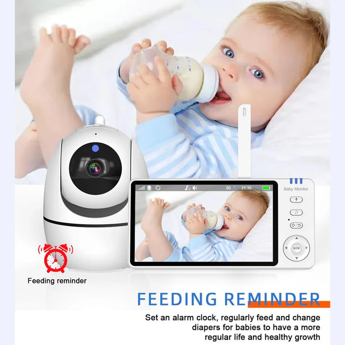 Smart 5" Video Baby Monitor with Two - Way Audio and Night Vision - Monsta Online