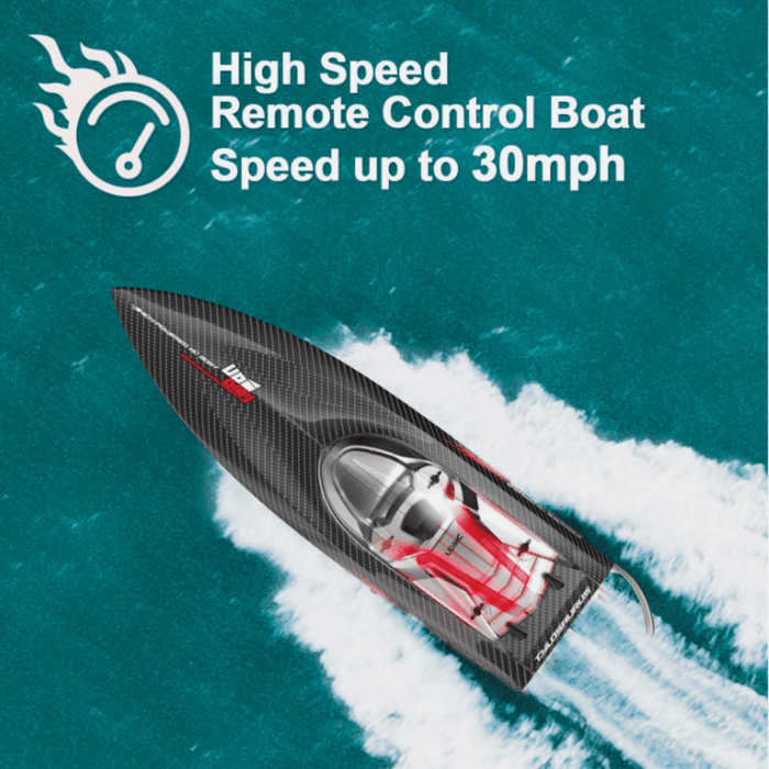 Tylausaurus: Large 26 Inches, 31 MPH Brushless RC Speed Boat for Adults with Dual Batteries - Monsta Online
