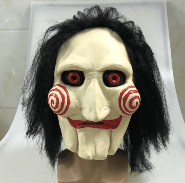 Halloween Saw Billy the Puppet Mask - Horror Jigsaw Latex Mask - Monsta Online