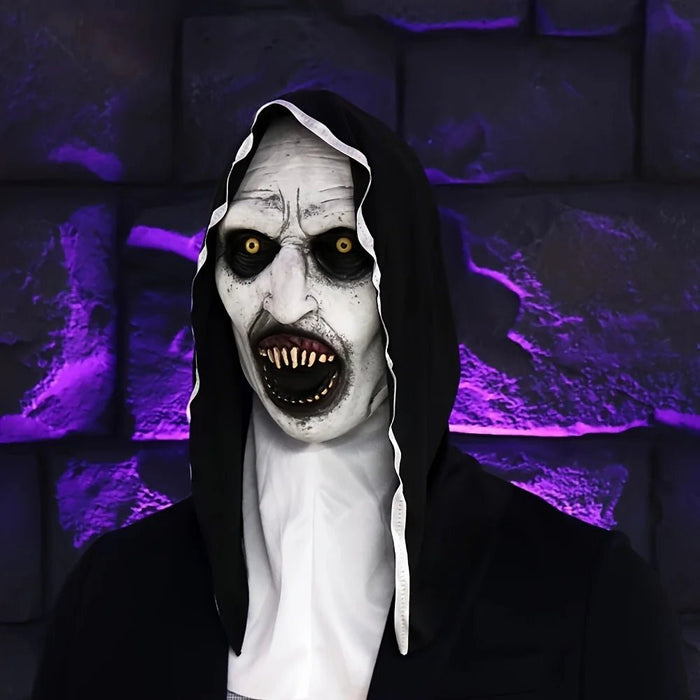 Halloween Purge Nun Mask – Scary Latex Horror Costume Prop - Monsta Online
