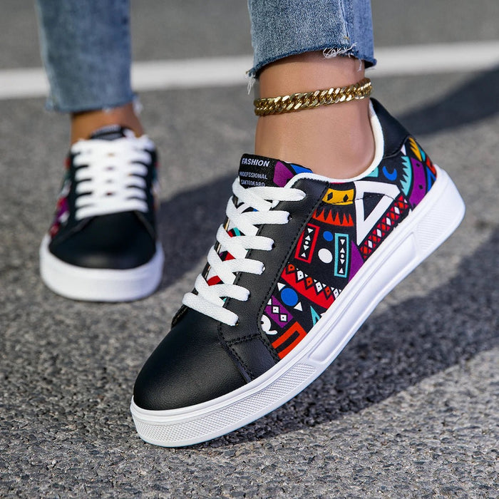 Women's Lightweight Casual Sneakers – Soft Sole, Skateboard Shoes for Comfortable Walking - Monsta Online