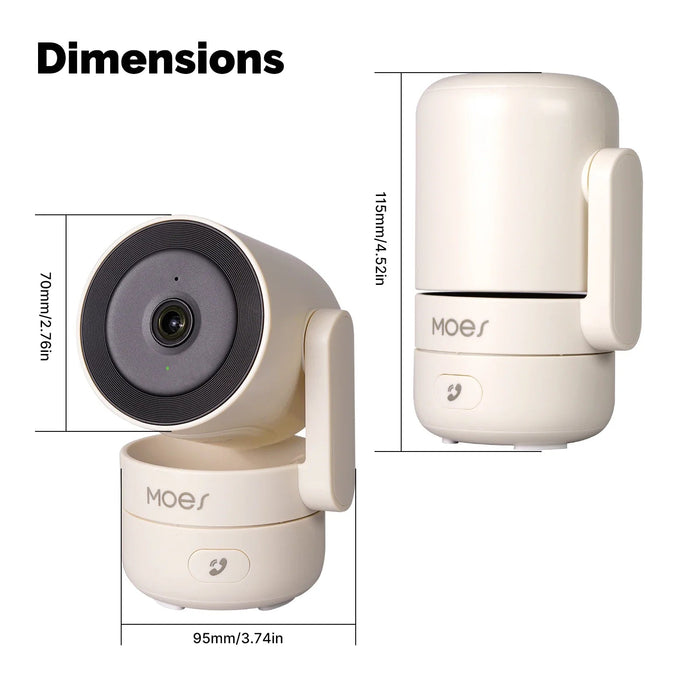 Pro 360° Indoor Security Camera - HD Patrol with Night Vision and Motion Detection - Monsta Online