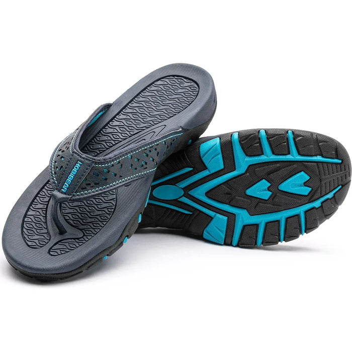 Men's Athletic Flip Flops with Arch Support – Cushioned Non - Slip Sandals for All - Day Comfort - Monsta Online