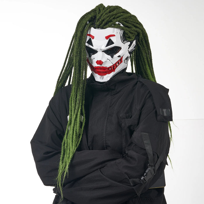 Halloween Cyberpunk Joker Mask Scary Cosplay Prop - Monsta Online