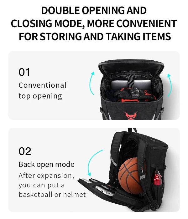 Waterproof Reflective Motorcycle Backpack With Helmet and Laptop Compartments - Monsta Online