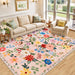 Washable 8'x10' Vintage Boho Area Rug – Soft, Non - Slip, Easy Maintenace and Long Lasting - Monsta Online