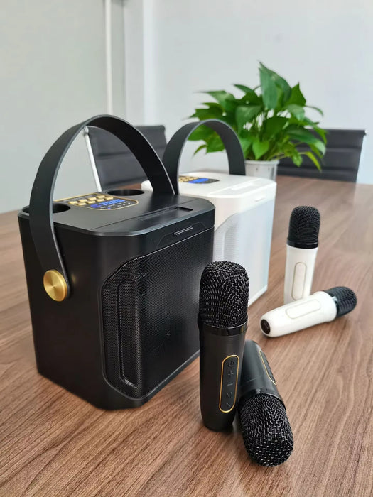 Portable High - Power Karaoke Party Speaker with 360° Stereo and Dual Mics - Monsta Online