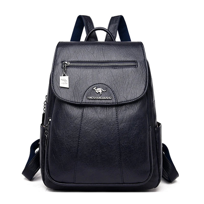 Women's Large Leather Backpack – Anti - Theft, Spacious & Stylish Travel & Everyday Bag - Monsta Online