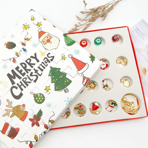 Christmas Advent Calendar Jewelry Making Bracelet Gift Box for Kids - Monsta Online