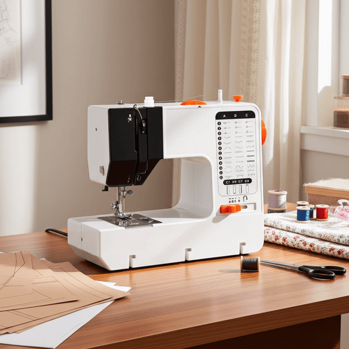Deluxe Sewing Machine Set with Foot Pedal and 38 Built - In Stitches - Monsta Online