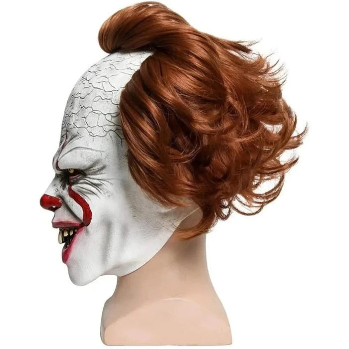 Halloween Pennywise Clown Mask with Light - Up Eyes Scary Costume - Monsta Online