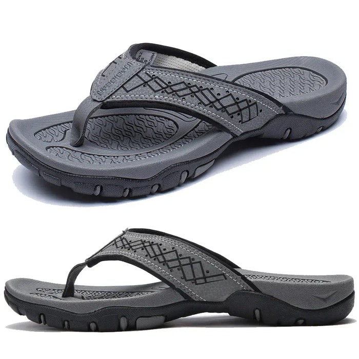 Men's Athletic Flip Flops with Arch Support – Cushioned Non - Slip Sandals for All - Day Comfort - Monsta Online