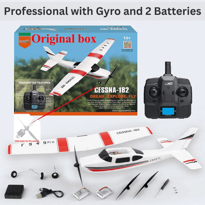 Sky Cruiser: 2.4GHz 3CH RC Airplane – Fixed - Wing with Gyroscope & 3D/6G Modes, RTF - Monsta Online