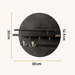 Round Wooden Key Holder – Eco - Friendly Wall Organizer with Hooks & Shelf for Entryway - Monsta Online