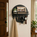 Round Wooden Key Holder – Eco - Friendly Wall Organizer with Hooks & Shelf for Entryway - Monsta Online