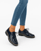 Solenya Lace - Up Shoes – Women's Shiny Glossy Casual Flat Shoes - Monsta Online
