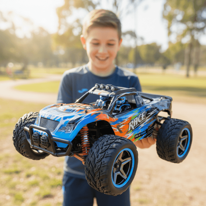 Premium Hobby Grade Speed Demon 1:10 Scale Brushless RC Truck 4WD – 34 MPH High Speed Remote Control Truck with Dual Batteries - Monsta Online