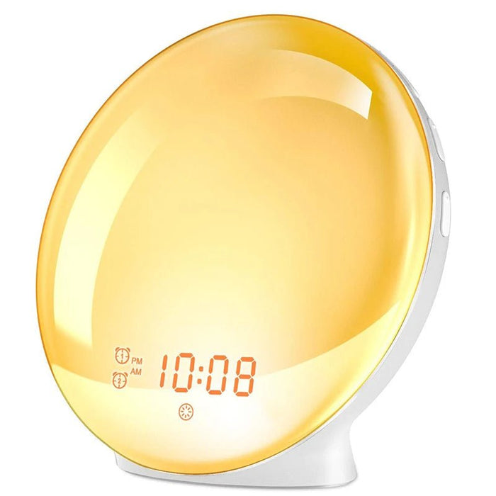 Soothing Sunrise Alarm Clock Lamp with Adjustable Brightness and White Noise - Monsta Online