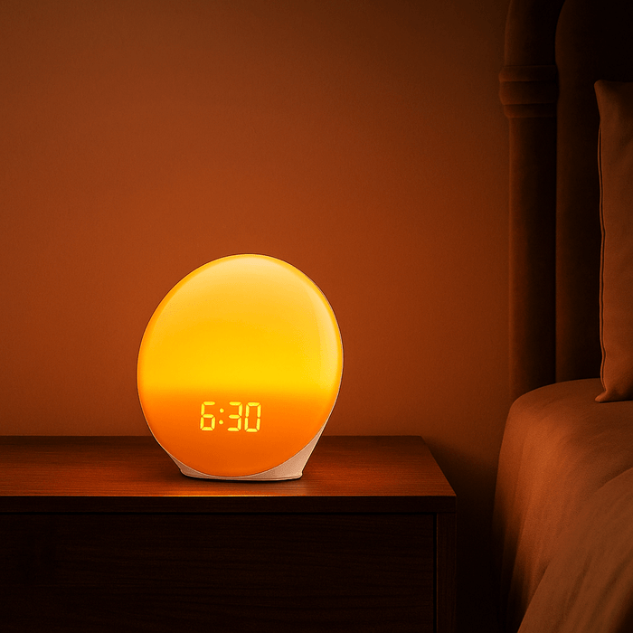 Soothing Sunrise Alarm Clock Lamp with Adjustable Brightness and White Noise - Monsta Online