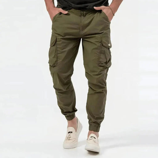 Tavian Cargo Joggers – Men's Cotton 4 - Way Stretch Cargo Pants - Monsta Online