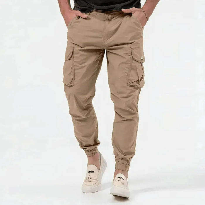 Tavian Cargo Joggers – Men's Cotton 4 - Way Stretch Cargo Pants - Monsta Online
