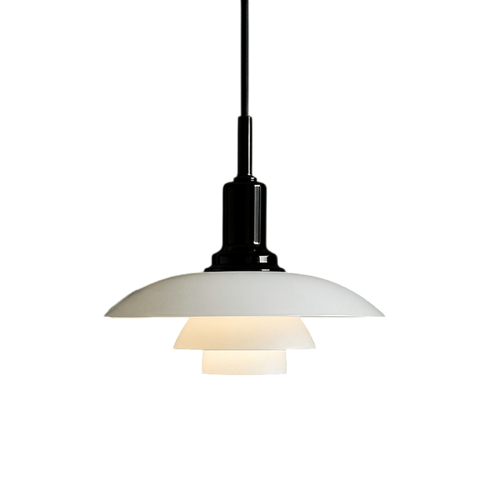 Danish Designer Pendant Light – Glass Stone & Metal, Height - Adjustable - Monsta Online
