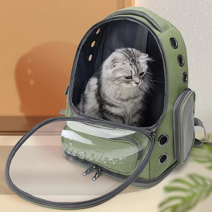 Breathable Transparent Cat Carrier Backpack for Safe and Comfortable Adventures - Monsta Online