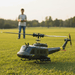 Premium 1:48 Scale Huey Military RC Helicopter with 6CH 2.4G Flybarless Remote Control Helicopter Model for Teens and Adults With Dual Batteries - Monsta Online