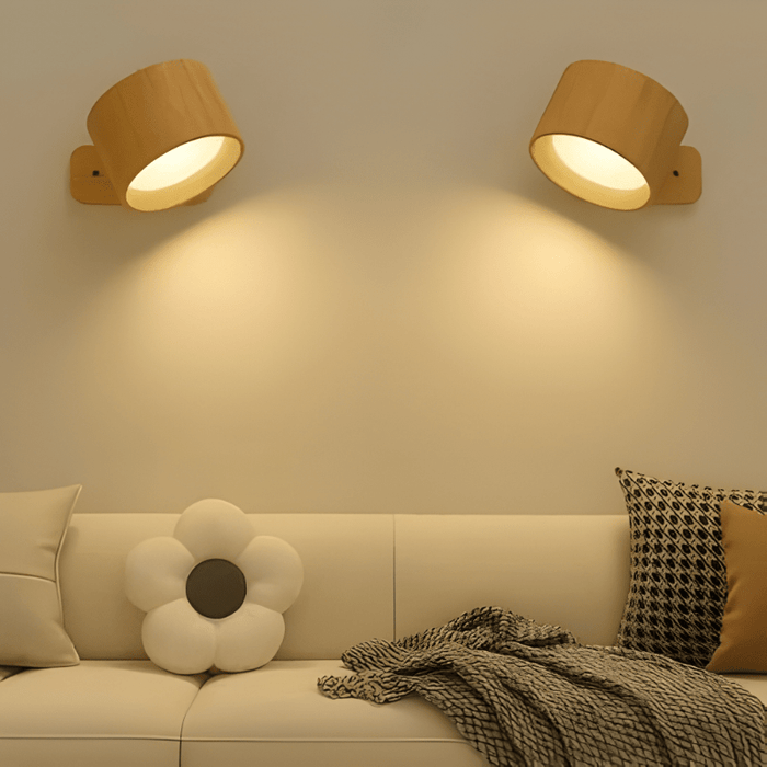 Rechargeable Wall Light – 360° Rotation, Touch Control & Wireless LED Lamp - Monsta Online