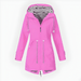 Women's Long Waterproof Rain Jacket – Windproof, Hooded & Breathable - Monsta Online