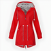 Women's Long Waterproof Rain Jacket – Windproof, Hooded & Breathable - Monsta Online
